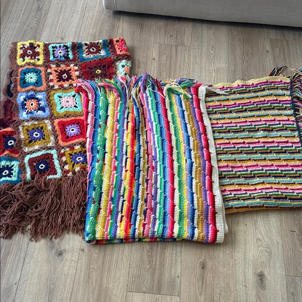 Colorful Crochet Blankets